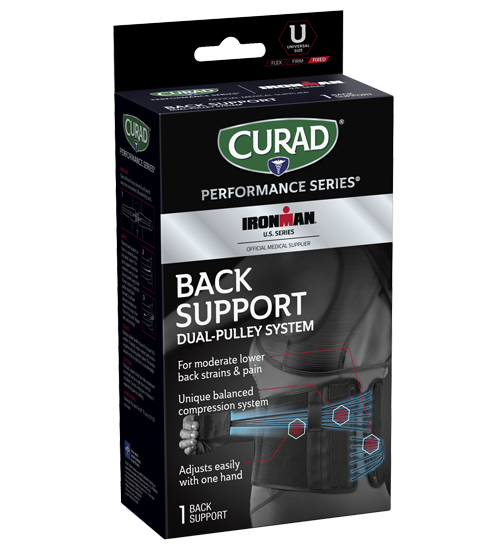 Image of CURAD Performance Series IRONMAN Back Support, Dual-Pulley System, Universal, 1 count view 1