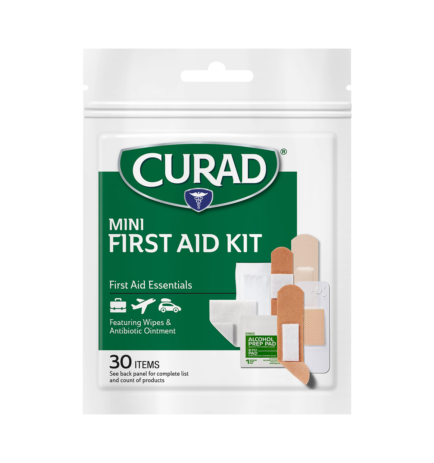 Mini First Aid Kit, 30 ct., Resealable Bag