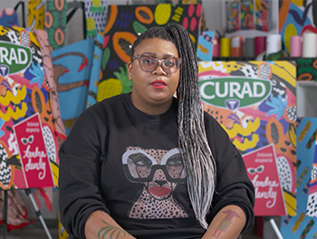Image representing Philly artist, Kendra Dandy, lends her designs to a new line of ‘fashion forward’ adhesive bandages from CURAD®