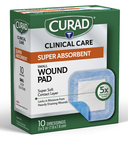 Image of Small Super Absorbent Wound Pad Right View
