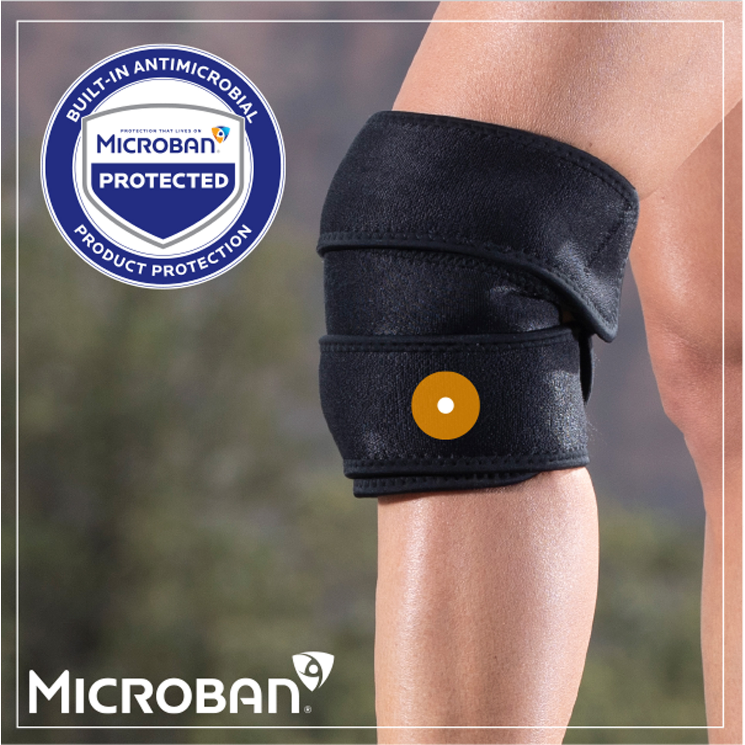 microban on knee with hot/cold