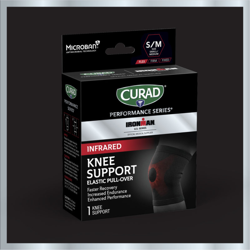 CURAD Performance Series IRONMAN Infrared Knee Support, Elastic, Small/Medium, 1 count amazon