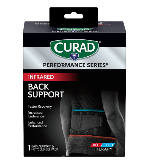 Image of CURAD Performance Series Infrared Back Support, Hot/Cold, Universal, 1 count
