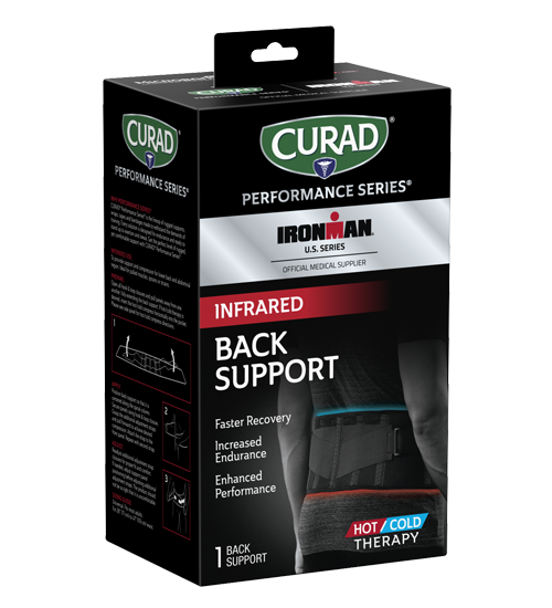 Image of CURAD Performance Series IRONMAN Infrared Back Support, Hot/Cold, Universal, 1 count