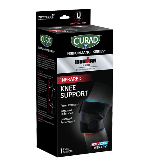 Image of CURAD Performance Series IRONMAN Infrared Knee Support, Hot/Cold, Universal, 1 count