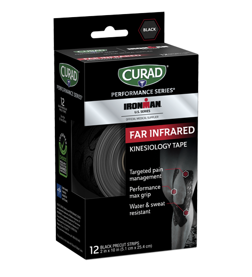 Image of CURAD Performance Series IRONMAN Far Infrared Kinesiology Tape, Black