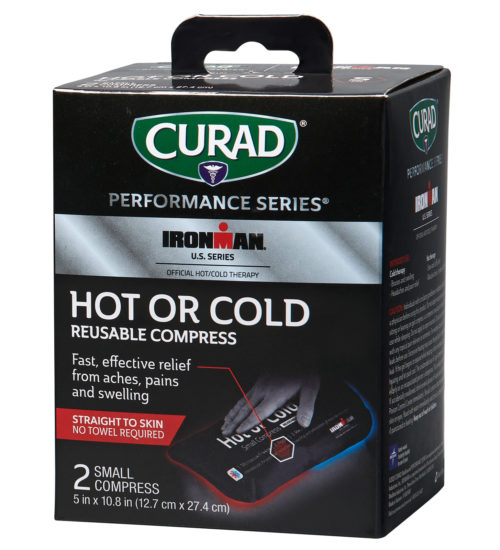 CURAD Performance Series IRONMAN Hot & Cold Reusable Compress, Small, 2 count left side