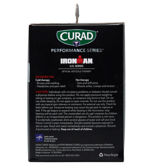 CURAD Performance Series IRONMAN Hot & Cold Reusable Compress, Small, 2 count side b