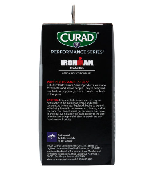 CURAD Performance Series IRONMAN Hot & Cold Reusable Compress Combo Pack with Wraps, Small & Large, 2 count side B