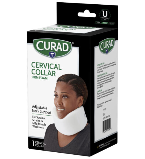 CURAD Cervical Collar, Firm Foam, Universal, 1 count right side