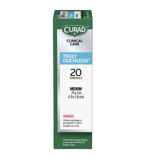 CURAD Truly Ouchless Kids Silicone Adhesive Bandages side 1