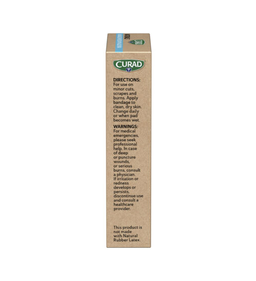 CURAD® Naturals™ Aloe Vera Hydrocolloid Bandages, Heel, 1.1